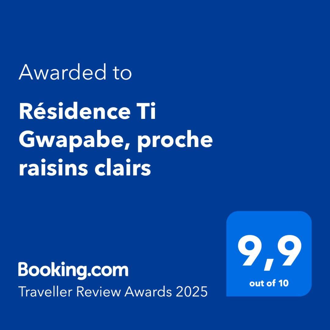 Residence Ti Gwapabe, Proche Raisins Clairs Saint-Francois  Bagian luar foto